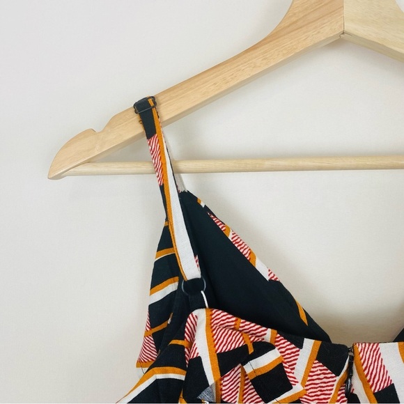 Ann Taylor Linen Patterned Wrap Dress Size 4P - Picture 11 of 13